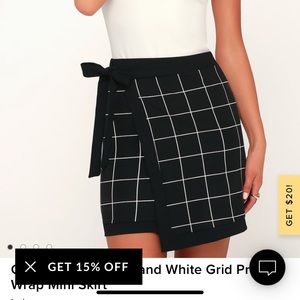 Mini wrap skirt